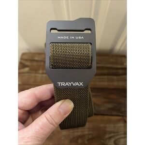 Trayvax Cinch Belt 43" Web Nylon Tactical Survival  Camal Tan beige